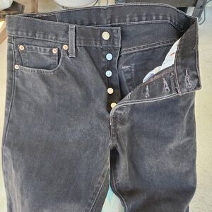 Levi's Men's Charcoal Straight Jeans